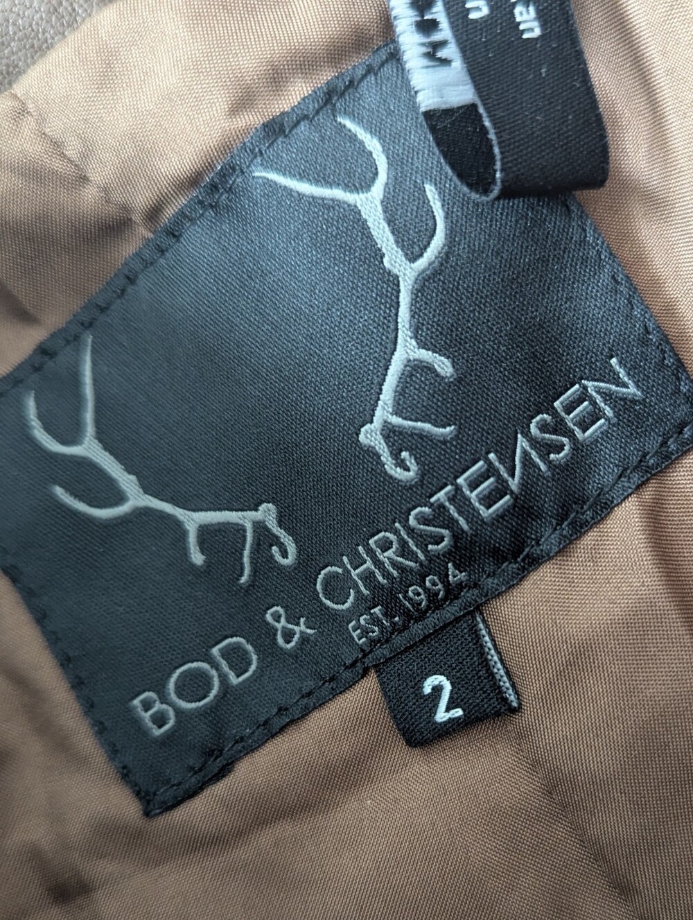 Bod & Christensen Brown 100% Leather Cargo Pants Size 2 - Picture 7 of 8